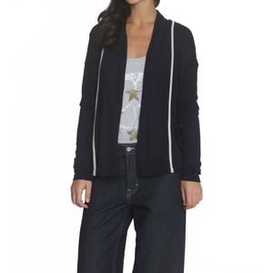 NEW LABEL+THREAD women's brooklyn drape cardigan in navy
